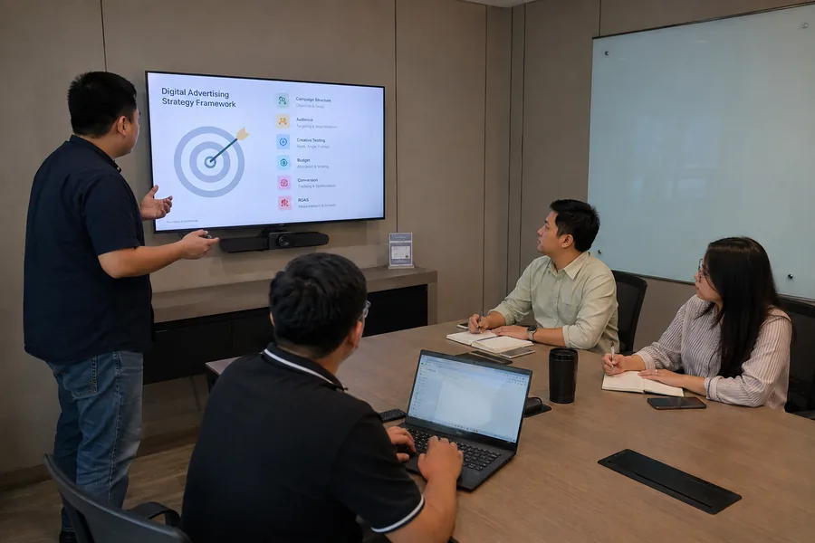 Training Iklan Digital tatap muka bersama tim bisnis
