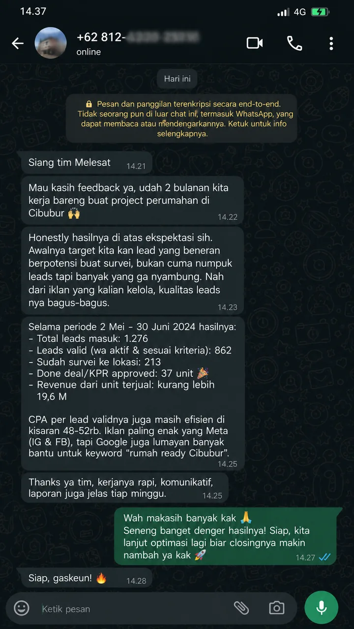 Cuplikan testimoni bisnis Properti